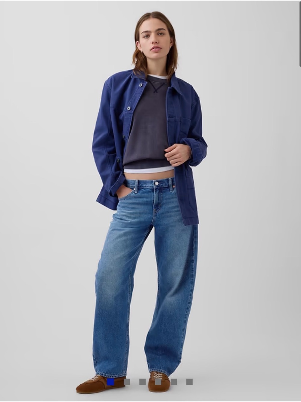 Gap Low Rise Barrel Jeans, size 30|10 Petite, new